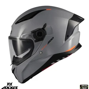 Casca integrala pentru scuter - motocicleta Axxis Panther SV A12 gri lucios (ochelari soare integrati) – tip viziera: MT-V-31 – DKS429 XXL (63/64cm)