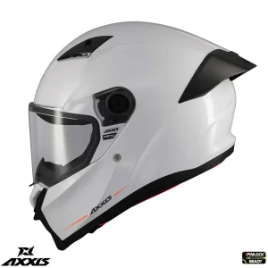 Casca integrala pentru scuter - motocicleta Axxis Fenix A0 alb lucios – tip viziera: MT-V-31B – DKS429 XXL (63/64cm)