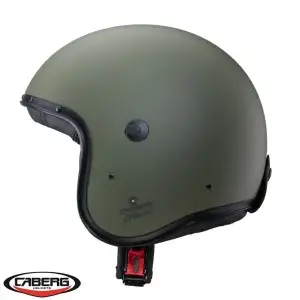 Casca open face pentru scuter - motocicleta (jet) Caberg model Freeride X 29 verde military mat (fibra de sticla) XXL (63/64cm)