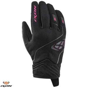 Manusi femei pentru scuter - motocicleta Roadster vara Ixon model Hurricane 2 LS culoare: negru/fuchsia (roz) – degete tactile S (7/8)