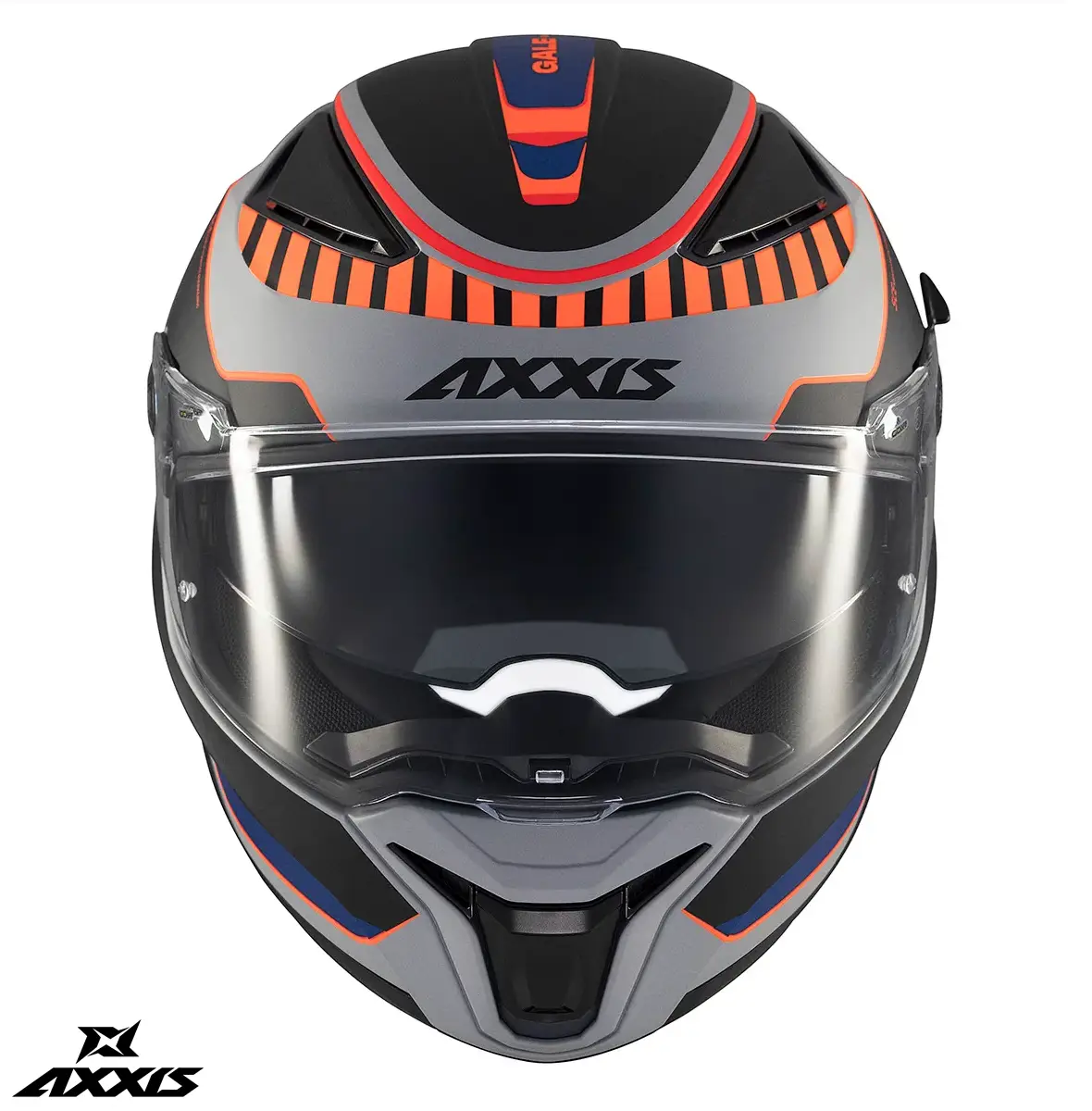 Casca integrala pentru scuter - motocicleta Axxis Panther SV Gale C4 portocaliu mat (ochelari soare integrati) – tip viziera: MT-V-31B – DKS429 XS (53/54cm) - imagine 2