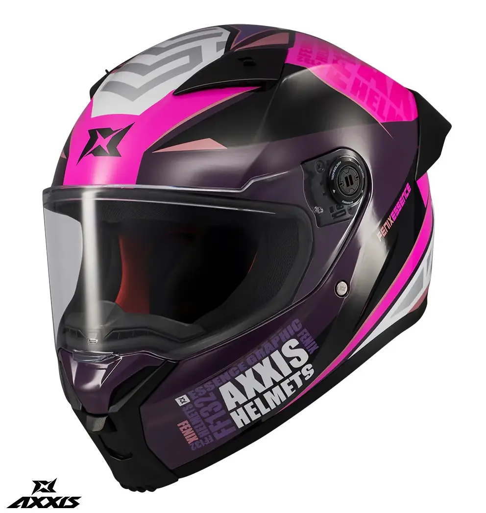 Casca integrala pentru scuter - motocicleta Axxis Fenix Essence C8 roz mat – tip viziera: MT-V-31B – DKS429 XS (53/54cm) - imagine 2