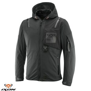 Geaca (jacheta) motociclete barbati Touring/Adventure/Urban Ixon Mid-Season model M-Quarter MS culoare: antracit/negru (geaca laminata; waterproof si pe exterior) XL