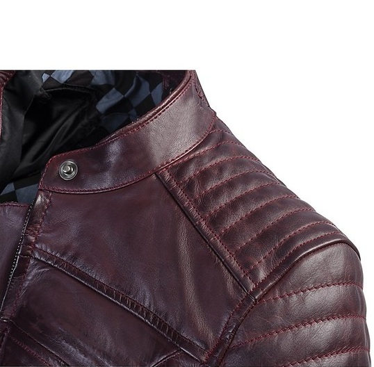 Geaca (jacheta) motociclete femei piele Urban/Heritage Ixon All season model Spark LS culoare: burgundy (visiniu) XS - imagine 3