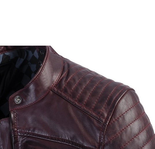 Geaca (jacheta) motociclete femei piele Urban/Heritage Ixon All season model Spark LS culoare: burgundy (visiniu) XS - imagine 4