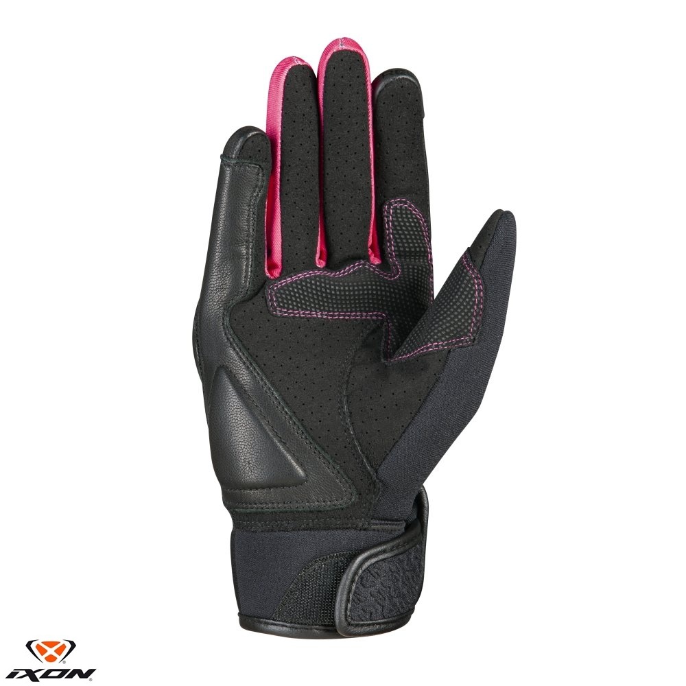 Manusi femei Roadster vara piele/textil Ixon model RS Launch LS culoare: negru/fuchsia (roz) – degete tactile XL (10/11) - imagine 2