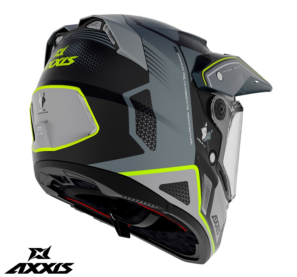 Casca adventure/touring/off road Axxis model Wolf DS Roadrunner B2 gri lucios – tip viziera: MT-V-20 L (59/60cm) - imagine 3