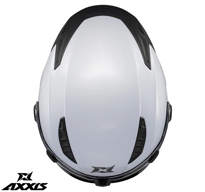 Casca modulabila (flip-up) Axxis GhostFighter SV A0 alb lucios (ochelari soare integrati) Pinlock Ready – tip viziera: MT-V-36 XS (53/54cm) - imagine 6