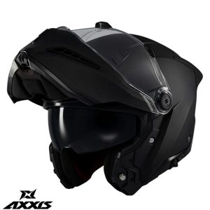 Casca modulabila (flip-up) Axxis GhostFighter SV A1 negru mat (ochelari soare integrati) Pinlock ready – tip viziera: MT-V-36 L (59/60cm)