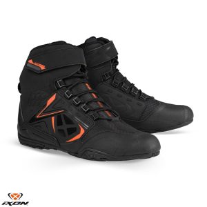 Ghete moto Roadster barbati All Season Ixon model Killer WP MS culoare: negru/portocaliu (100% waterproof) 44