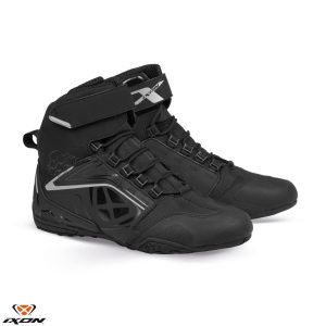 Ghete moto Roadster femei All Season Ixon model Killer WP LS culoare: negru/argintiu (100% waterproof) 38
