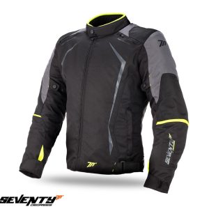 Geaca (jacheta) motociclete barbati Racing Seventy vara/iarna model SD-JR47 culoare: negru/galben fluor