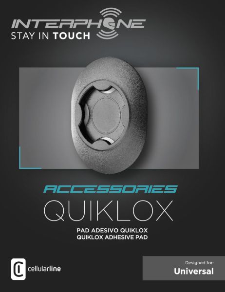 Adaptor adeziv universal Interphone model Quiklox UNIVERSAL ADHESIVE PAD - imagine 5