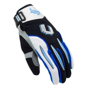 Manusi motociclete cross-enduro unisex Unik Racing model X-10 culoare: albastru XL (10 cm)