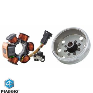 Magnetou (stator aprindere) complet original Aprilia (04-) - Derbi - Gilera - Piaggio - Vespa LX - Primavera - S - Sprint (04-) 2T 50cc