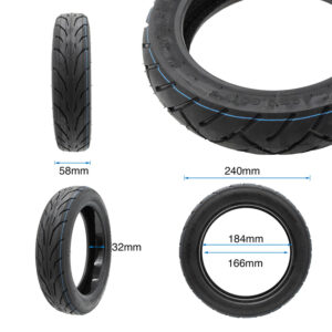 Anvelopa trotineta electrica Tubeless Yuanxing, 10x2,125-6,5, cu GEL antipana , compatibila Ninebot