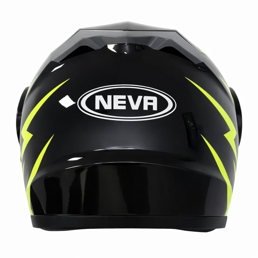 Casca Flip-up TECH L (negru+verde)