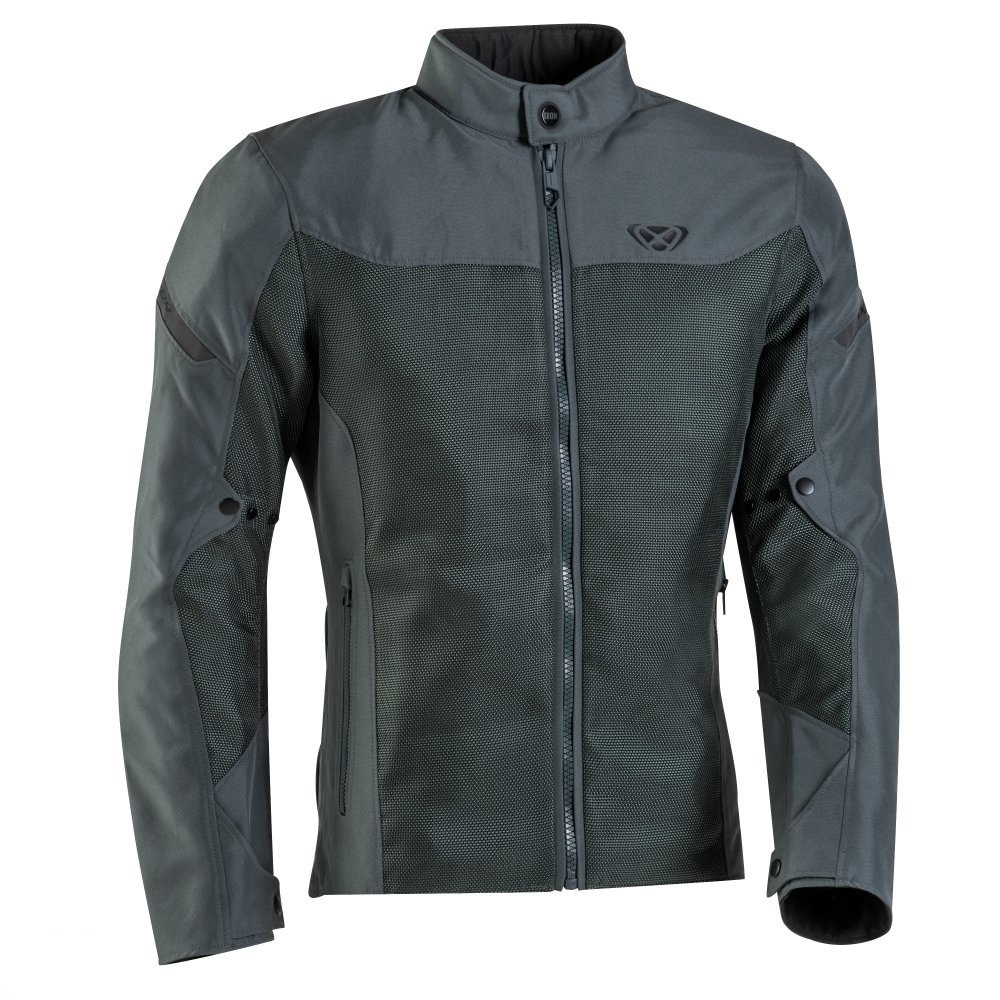 Geaca (jacheta) barbati pentru scuter - motocicleta Racing/Roadster Ixon vara model Fresh MS culoare: khaki – tip croi: Slim Fit M
