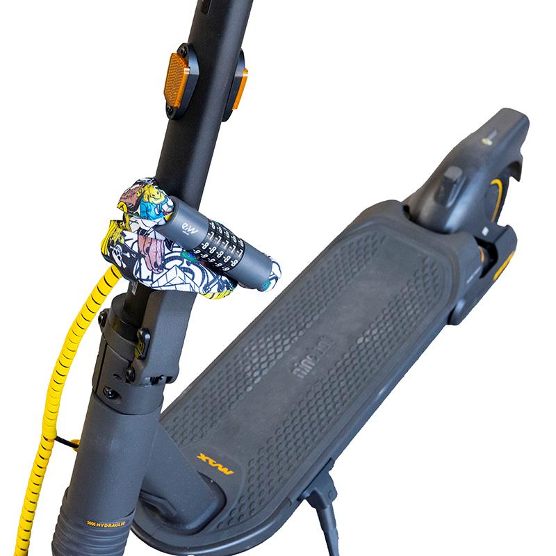Lanț anti - furt, scuter / bicicletă / trotinetă electrică, 95 cm, EWLK022, multicolor | Motorevolution