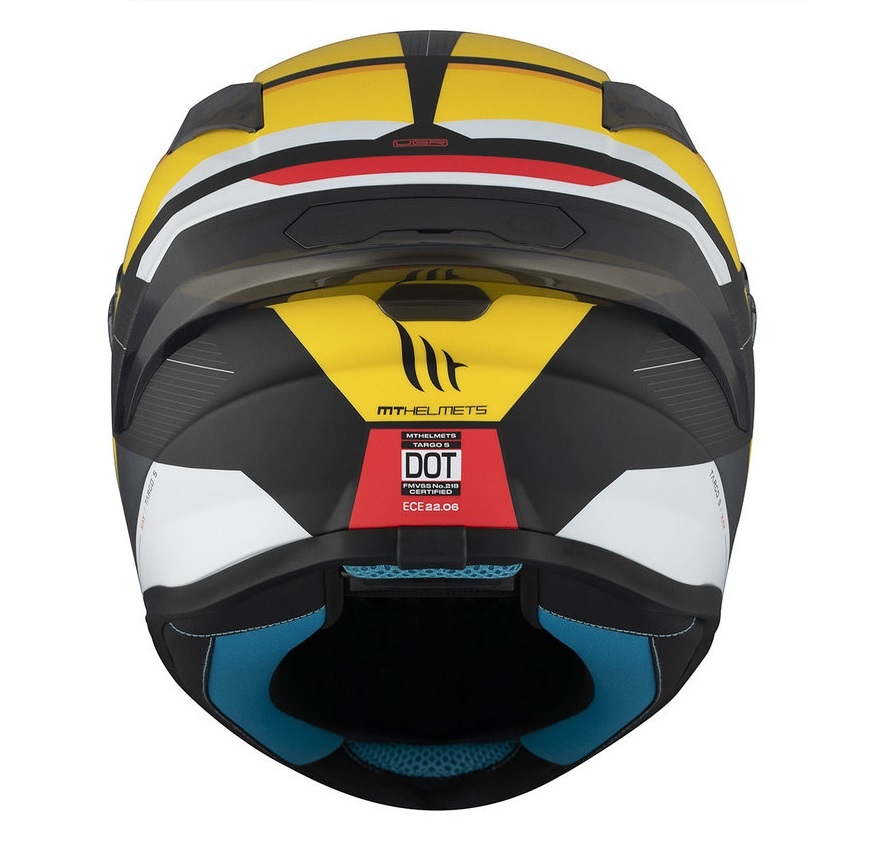 Casca integrala pentru scuter - motocicleta MT Targo S Kay B3 galben mat (ochelari soare integrati) – omologare noua ECE 22.06 – tip viziera: MT-V-18B XL (61/62cm)