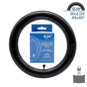 Camera de aer trotineta electrica 16x2,125 Ewheel - valva curbata CR202 pentru EBIKE
