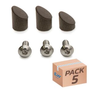 Set capace aripă - spate, GX2.0, trotineta electrică Xiaomi, 5 bucăți, negru | Motorevolution