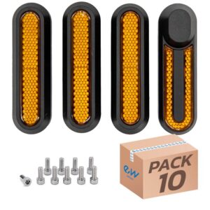 Set reflectorizante, trotineta electrică Xiaomi, 10 bucăți, negru-galben | Motorevolution