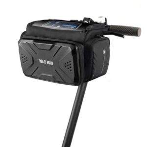 Geantă impermeabilă - trotineta / bicicleta electrică, 4L, cu suport pentru telefon, negru | Motorevolution