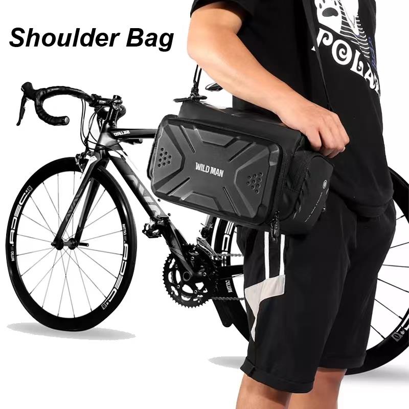 Geantă impermeabilă - trotineta / bicicleta electrică, 4L, cu suport pentru telefon, negru | Motorevolution