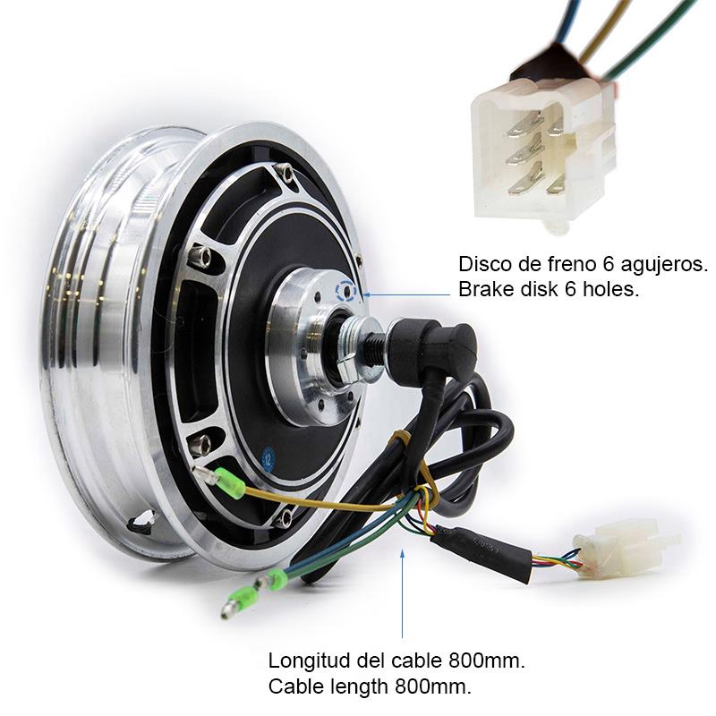 Motor spate fără bucșe de 48V 500W 6/B36