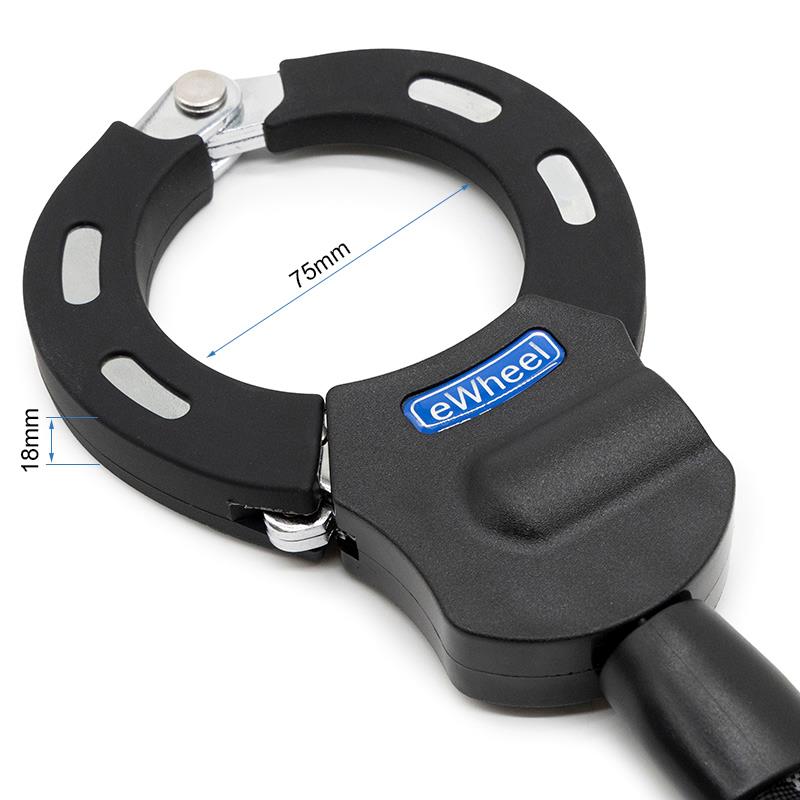 Sistem anti-furt pentru bicicleta, trotineta sau scuter, 25 cm, EWLK31, negru | Motorevolution