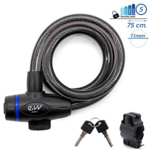 Incuietoare lant antifurtcu cheie EWLK026 neagra