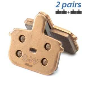 Placute frana trotineta electrica/ bicicleta sinterizată dreptunghiulară cu știft Ewheel model 013