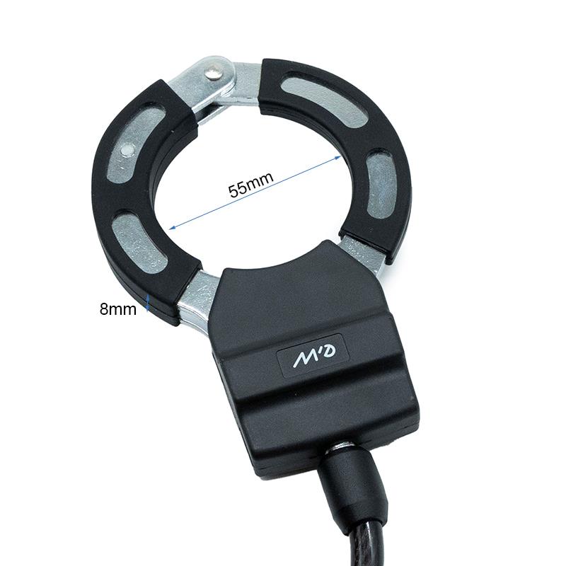 Lanț anti - furt, de tip cătușe, scuter / bicicletă / trotinetă electrică, 100 cm, EWLK020, negru | Motorevolution