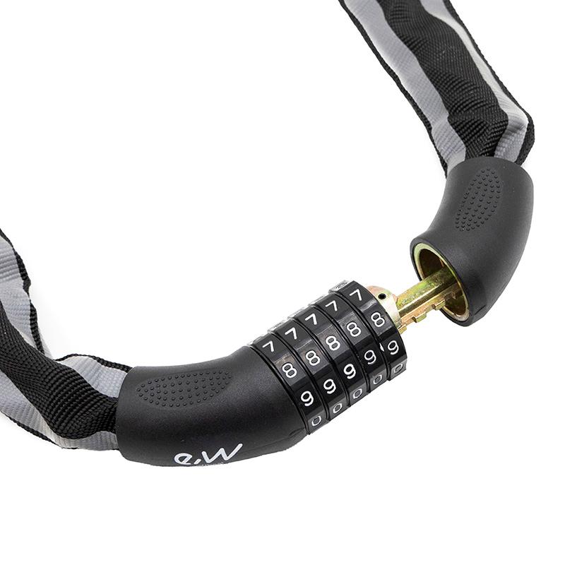 Lanț anti - furt, trotinetă / scuter / bicicletă electrică, EWLK017, 80 cm, negru | Motorevolution