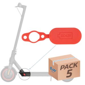 Capac de silicon, protecție port încărcare, trotineta electrică Xiaomi M365, 5 bucăți, roșu | Motorevolution