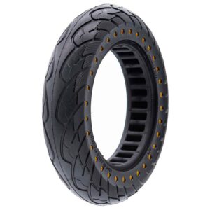Anvelopă plină 10x2,125-6.1/B34, pentru trotinetă electrică, negru cu puncte galbene | Motorevolution