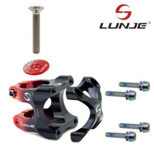 Tija pentru ghidon de 31,8 mm EWPM-002 negru-rosu