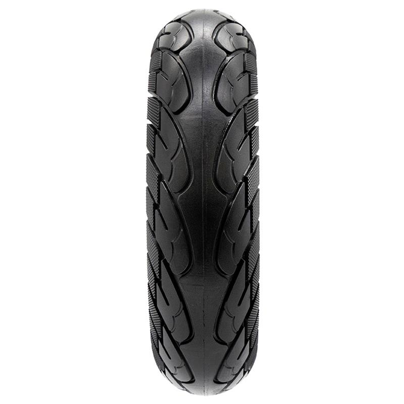 Cauciuc solid 10×2.5-6.1/B44, pentru trotineta electrică Nedong, compatibil jante 44 mm, negru cu linie galbenă | Motorevolution