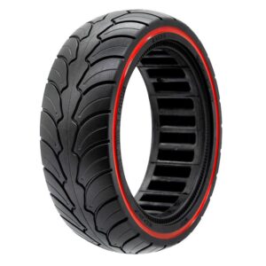 Anvelopă plină 8x2.5-6.1/B58, pentru trotineta electrică Dualtron Mini, negru cu linie roșie | Motorevolution