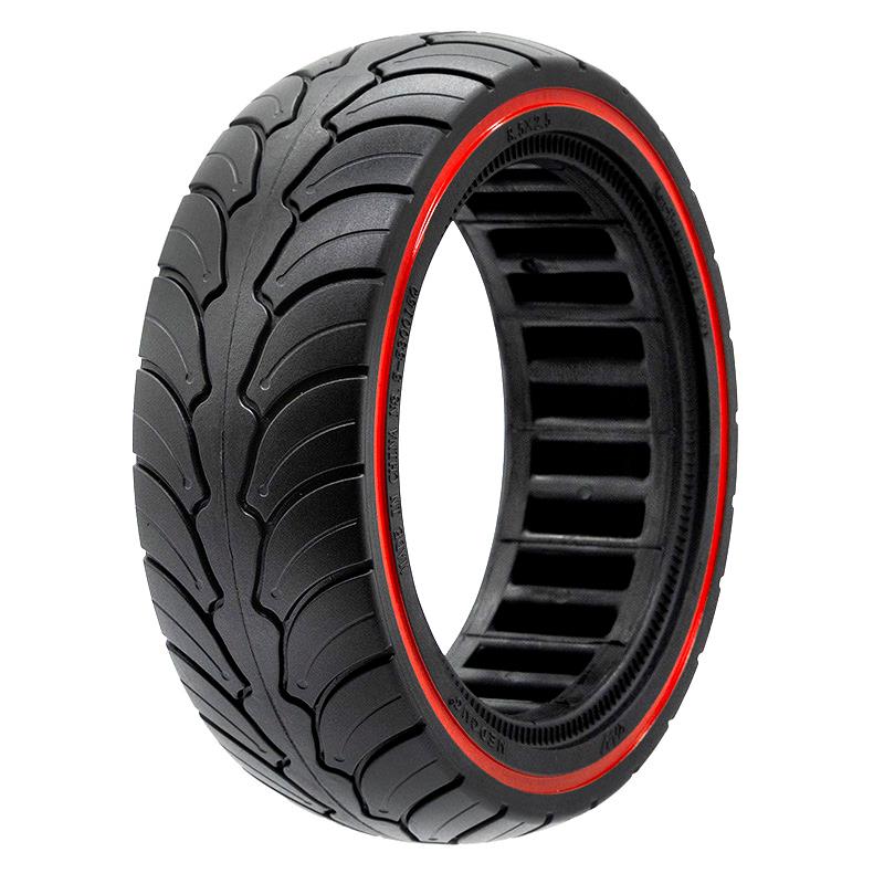 Anvelopă plină 8x2.5-6.1/B58, pentru trotineta electrică Dualtron Mini, negru cu linie roșie | Motorevolution