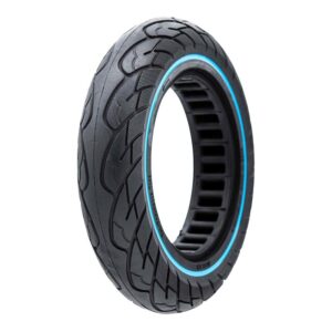 Cauciuc plin, pentru trotineta electrică, 10 x 2,125-6.1/B34, negru cu linie albastră | Motorevolution