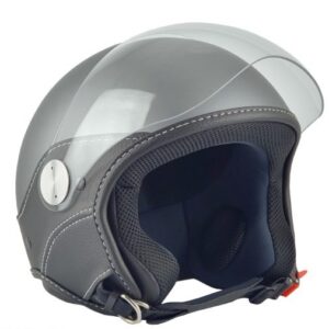 Casca open face pentru scuter - motocicleta (demi-jet) Max Helmets model DJ06 LS Vision (V2B) culoare: gri mat (GTS) – 100% MADE IN ITALY L2 (60cm)