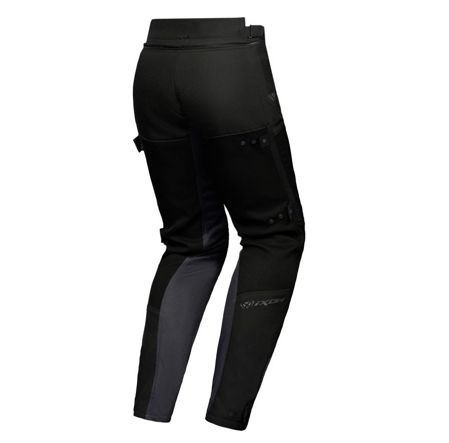 Pantaloni pentru scuter - motocicleta barbati Touring/Adventure Ixon vara model M-Njord MS culoare: negru (pantaloni laminati; wateproof) XXXL