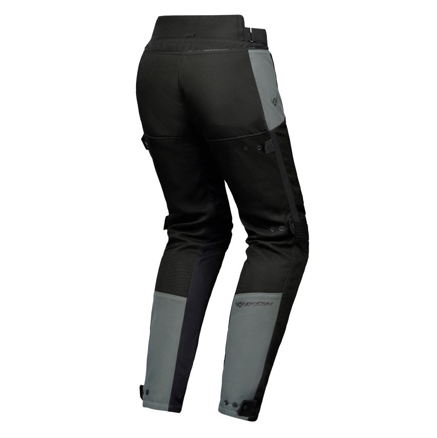 Pantaloni pentru scuter - motocicleta barbati Touring/Adventure Ixon vara model M-Njord MS culoare: verde/negru/galben (pantaloni laminati; wateproof) XXL