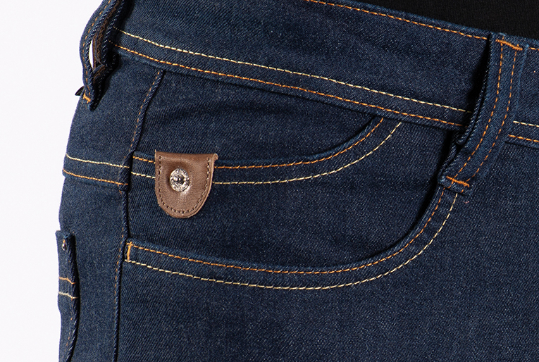 Blugi (jeans) barbati pentru scuter - motocicleta Ixon model Kevin culoare: albastru inchis (Cordura® Denim) US28