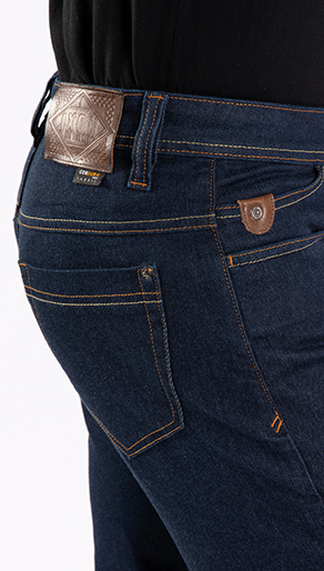 Blugi (jeans) barbati pentru scuter - motocicleta Ixon model Kevin culoare: albastru inchis (Cordura® Denim) US26
