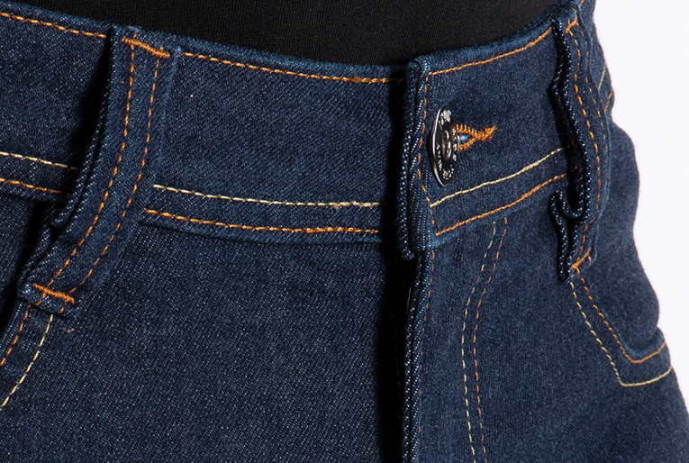 Blugi (jeans) barbati pentru scuter - motocicleta Ixon model Kevin culoare: albastru inchis (Cordura® Denim) US26