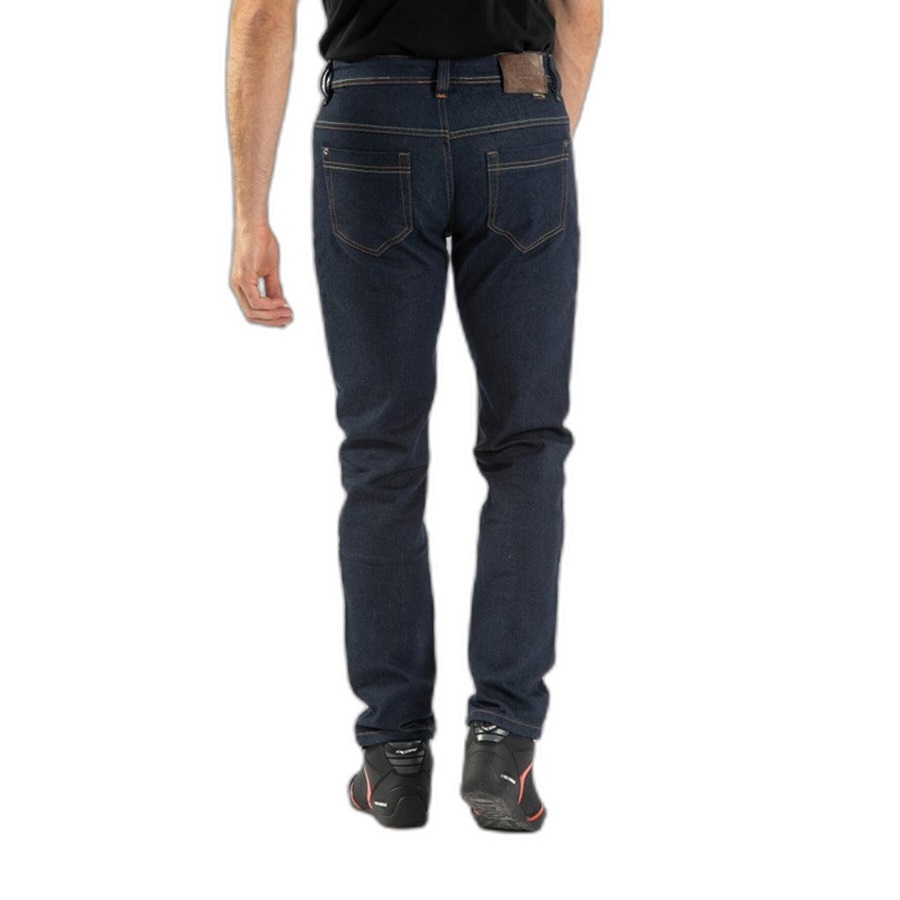 Blugi (jeans) barbati pentru scuter - motocicleta Ixon model Kevin culoare: albastru inchis (Cordura® Denim) US26