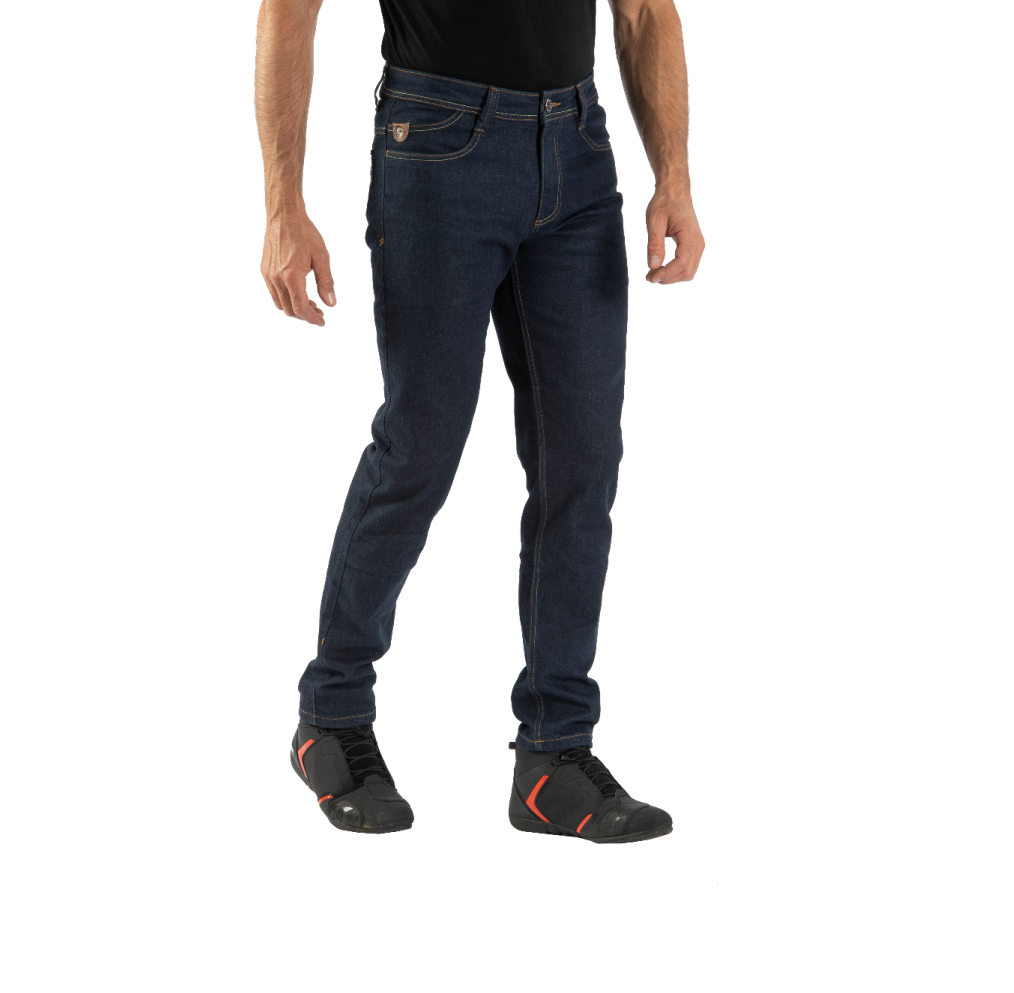 Blugi (jeans) barbati pentru scuter - motocicleta Ixon model Kevin culoare: albastru inchis (Cordura® Denim) US26